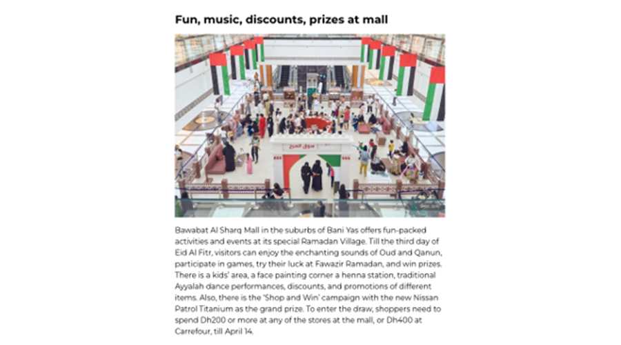 BAWABAT AL SHARQ MALL: Connecting with Local Audiences Through Trendy Content Image 1